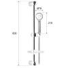 Accesorios y ayudas baño - Conjunto Barra Deslizante y Set Ducha 3 Jets Blu