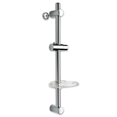 Accesorios y ayudas baño - Barra Deslizante para Ducha Hotel Cromo Brillo