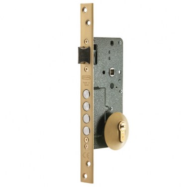 Cerraduras de seguridad - Cerradura Seguridad EZCURRA 700B E50 mm Aluminio Oro
