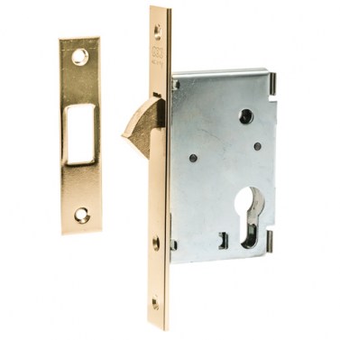 Cerraduras puerta corredera - Cerradura Gancho AGB B00705 45 mm Hierro Latonado
