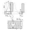 BLUM Bisagra Acodada Ø35mm 110º Ejes 45mm Blumotion Onix Grafito