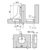 BLUM Bisagra Superacodada Ø35 mm 110º Ejes 45 mm Blumotion Onix Grafito