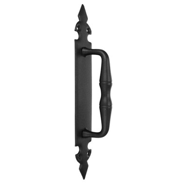 Manillón con Placa Torneado 73003B 275x43 mm Negro