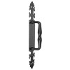 Manillones, pomos y llamadores de forja - Manillón con Placa Torneado 73003C 310x46 mm Negro