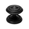 Manillones, pomos y llamadores de forja - Pomo Fijo Forjado 73054 Ø80mm Negro