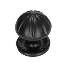 Manillones, pomos y llamadores de forja - Pomo Fijo Felipe II 73062 Ø75mm Negro