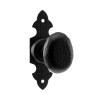 Manivelas de forja - Juego Pomo con Placa 73156 Negro