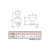Manivelas de forja - Juego Pomo con Placa 73156 Negro