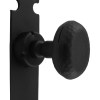 Manivelas de forja - Juego Pomo con Placa 73158 Negro