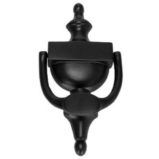 Manillones, pomos y llamadores de forja - Llamador Victoriano 73202 200x90 mm Negro