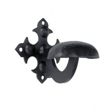 Varios forja - Percha 73311 con Placa 70x70 mm Negro