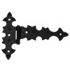 Bisagras y pernios de forja - Bisagra Pala con Escuadra 73851 95x90 mm Negro
