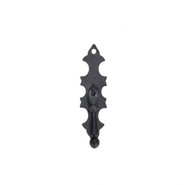 Tiradores de forja - Péndulo Puerta 73859 25x80 mm Negro