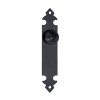 Tirador Pomo 73879 Placa Lisa 30x150 mm Negro