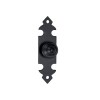Tirador Maletero 73880 Placa Lisa 25x90mm Negro
