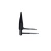 Bisagras y pernios de forja - Bisagra Capuchino con Tornillo 73889 45x40 mm Negro