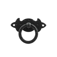 Anilla Placa Cajón 73959 65x25 mm Negro