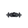 Tiradores de forja - Tirador Pomo con Placa 73967 95x35 mm Negro