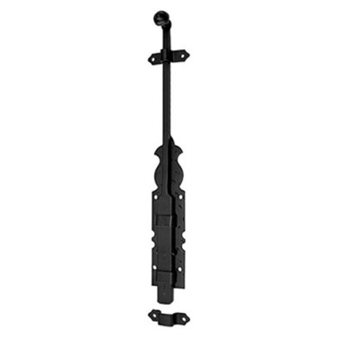 Pasador Pomo 73935-B 1000mm con placa Negro