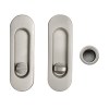 Kit Ovalado Puerta Corredera de Condena 75200 Níquel Mate