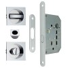 Kit Cuadrado Puerta Corredera de Condena 7530 Cromo Brillo