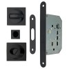 Kit Cuadrado Puerta Corredera de Condena 7530 Negro Mate