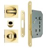 Kit Cuadrado Puerta Corredera de Condena 7530 Pulido Brillo