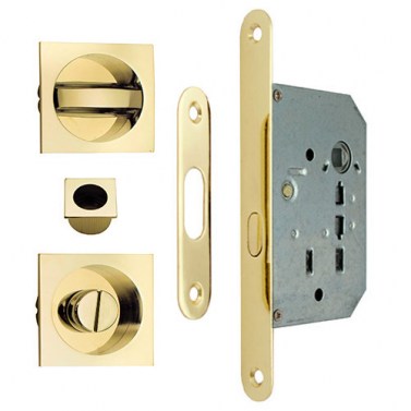 Kit Cuadrado Puerta Corredera de Condena 7530 Pulido Brillo