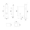 Kit Rectangular Puerta Corredera de Condena 75400 Antracita