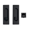 Kit Rectangular Puerta Corredera de Condena 75400 Negro Mate