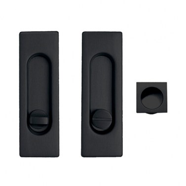 Kit Rectangular Puerta Corredera de Condena 75400 Negro Mate