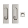 Kit Rectangular Puerta Corredera de Condena 75400 Níquel Mate