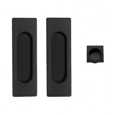 Kit Corredera Rectangular de Paso 75420 Negro Mate