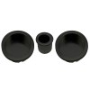 Kit Corredera Redondo de Paso 7610 Negro Mate