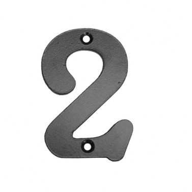 Números, Letras e Indicadores - Número 2 de 100 mm Negro