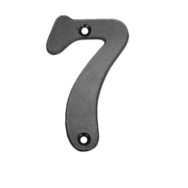 Números, Letras e Indicadores - Número 7 de 100 mm Negro