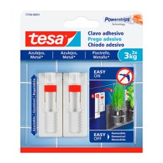 Clavo Adhesivo Ajustable Tesa Hasta 3 Kg Blíster 2uds