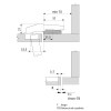 Blum Bisagra Falso Rincón Recta Ø35mm Blumotion Ejes 45mm Tacos 8mm