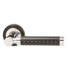 Manivelas con roseta - Juego Manivelas Tubular Punteada con Roseta 8030 Cromo y Negro