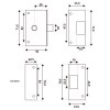 Picaporte Sobreponer 812 50 mm Marrón