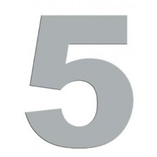 Números, Letras e Indicadores - Número 5 Inox