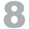 Números, Letras e Indicadores - Número 8 Inox