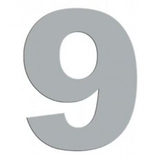 Números, Letras e Indicadores - Número 9 - 6 Inox