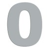 Números, Letras e Indicadores - Número 0 Inox