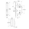 Picaporte Magnético Unificado AYR 819 Latonado