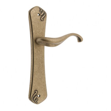 Manivelas con placa - Juego Manivelas con Placa Latina Envenjecido