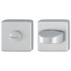 Condena Descondena con Roseta Cuadrada 843KSWC Aluminio Efecto Inox