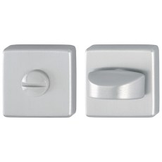 Condena Descondena con Roseta Cuadrada 843KSWC Aluminio Efecto Inox