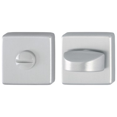 Condena Descondena con Roseta Cuadrada 843KSWC Aluminio Efecto Inox