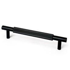 Tirador Estriado 850022 Ejes 160 mm Negro